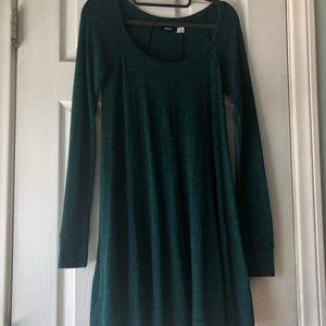 Urban outfitters dark green long sleeve dress